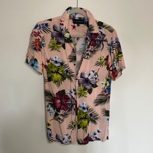Unisex Hawaiian Button up shirt